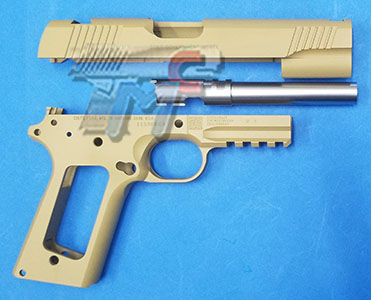 Detonator Colt M45A1 Aluminum Slide & Frame Set (TAN) - Click Image to Close